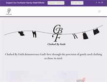 Tablet Screenshot of clothedbyfaith.org